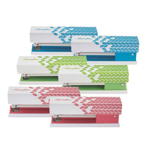 Swingline Assorted Leaf Pattern Compact Fashion Staplers - 87828 - 6pk
