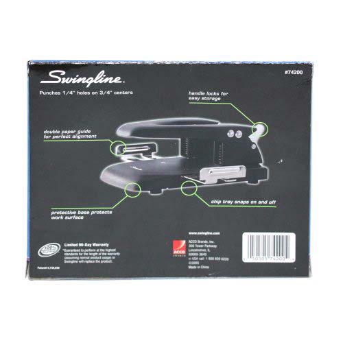 Swingline Automatic Centering 2-Hole Punch - 74200