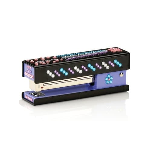 Swingline Black Bling Fashion Stapler with Jewel Stickers - 87886