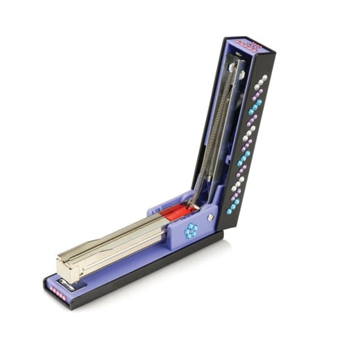 Swingline Black Bling Fashion Stapler with Jewel Stickers - 87886