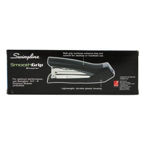 Swingline SmoothGrip Black/Gray Stapler - 79410