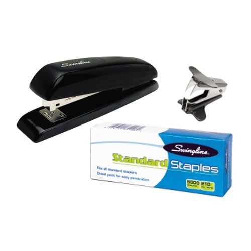 Swingline Black Durable Desk Stapler Value Pack - 64665