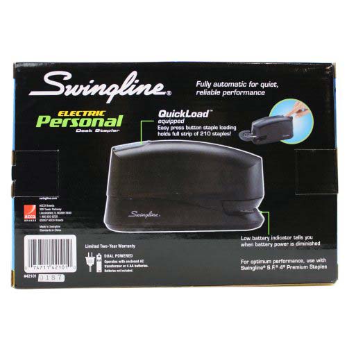 Swingline Black Personal Electric Stapler - 42101
