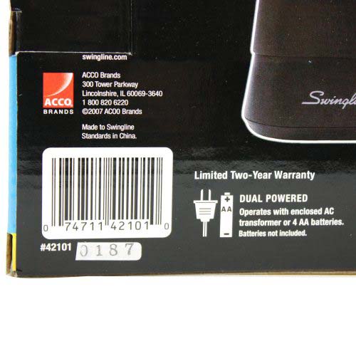 Swingline Black Personal Electric Stapler - 42101