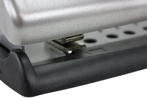 Swingline Black/Silver LightTouch Desktop Hole Punch - 74026