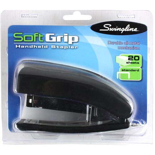 Swingline Black Soft Grip Hand Stapler - 09901