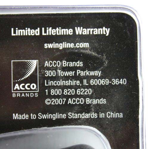 Swingline Black Soft Grip Hand Stapler - 09901