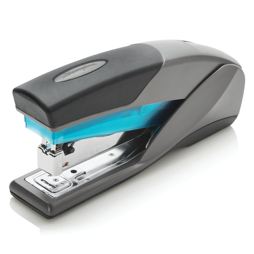 Swingline Gray/Blue Optima 25 Reduced Effort Full-Strip Stapler - 66404
