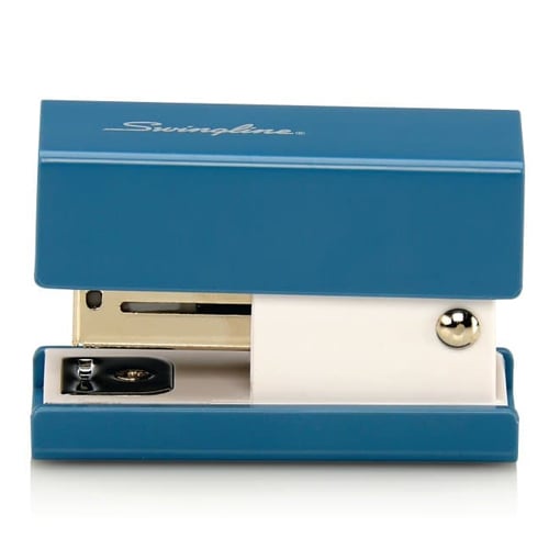 Swingline Blue Mini Fashion Stapler - S7087872 - Clearance Sale