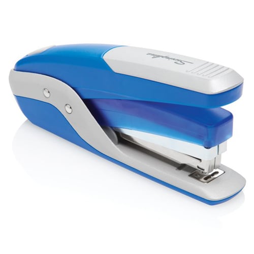 Swingline Blue/Silver Quick Touch 28-Sheet Full Strip Metal Stapler - 64584