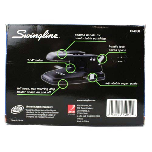 Swingline Comfort Handle 2-Hole Punch - 74050