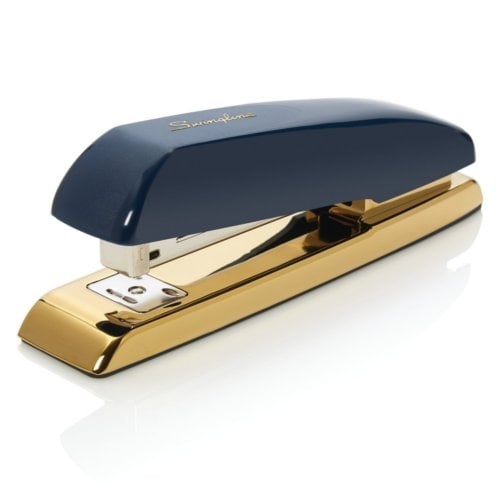 Swingline Durable 20-Sheet Navy/Gold Desk Stapler - 64702 - Clearance Sale