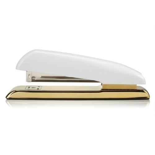 Swingline Durable 20-Sheet White/Gold Desk Stapler - 64701