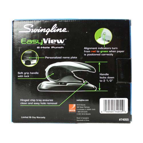 Swingline EasyView 2-Hole Punch - 74055