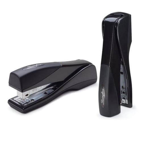 Swingline Graphite Black Optima Grip Jam Free Desk Stapler - 87810E