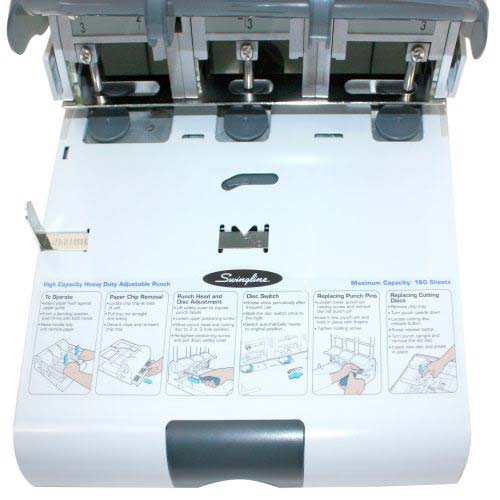Swingline High Capacity Adjustable 2-3 Hole Punch - 74650