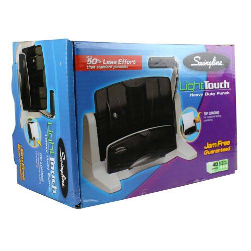 Swingline LightTouch Heavy Duty 2-7 Hole Punch - 74357