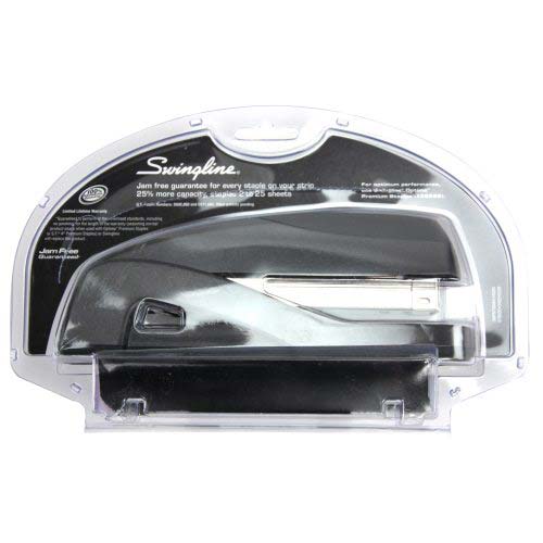 Swingline Graphite Black Optima Jam Free Desk Stapler - 87800