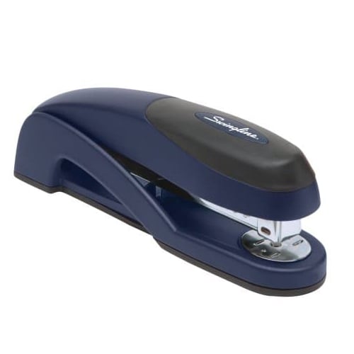 Swingline Metallic Blue Optima Jam Free Desk Stapler - 87802