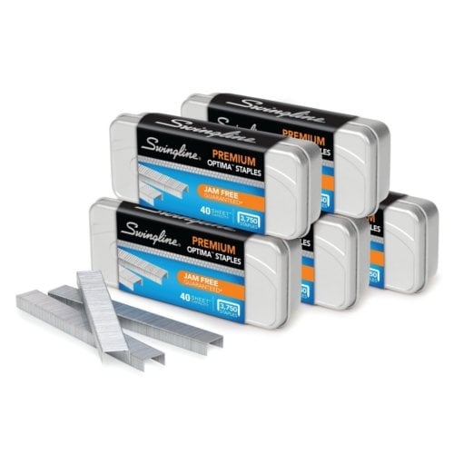 Swingline Optima Premium 1/4" Staples 5 boxes of 3750 - S7035565 - Clearance Sale