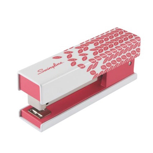 Swingline Pink Leaf Compact Fashion Stapler - 87822