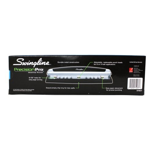 Swingline Precision Pro Desktop Hole Punch - 74037