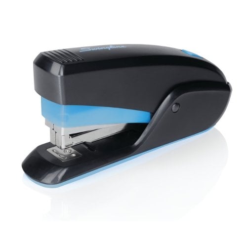 Swingline Quick Touch Black/Blue 15-Sheet Compact Stapler - SWI64564