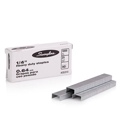 Swingline S.F. 13 Heavy Duty 1/4" Staples 1000pk - 35314E