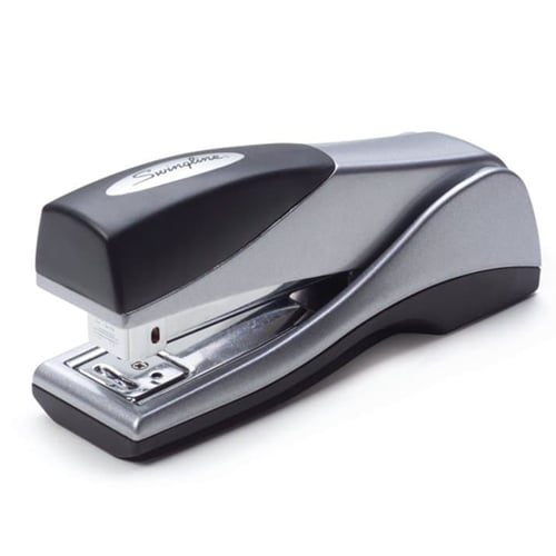 Swingline Silver Optima Grip Compact Jam Free Stapler - 87816F - Clearance Sale