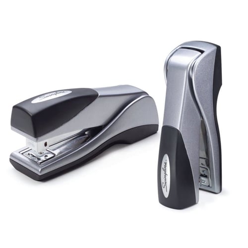 Swingline Silver Optima Grip Compact Jam Free Stapler - 87816F - Clearance Sale