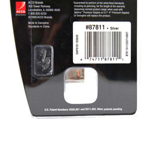 Swingline Silver Optima Grip Jam Free Desk Stapler - 87811E - Clearance Sale