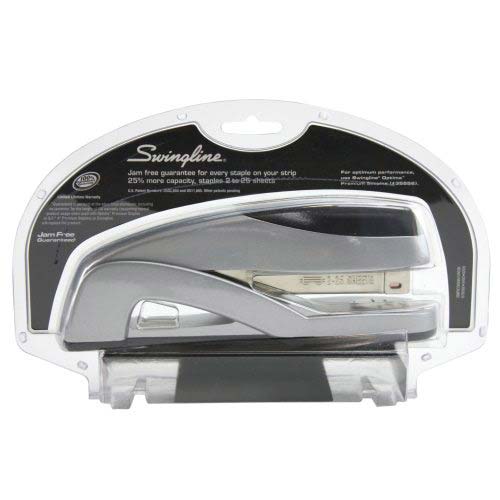 Swingline Silver Optima Jam Free Desk Stapler - 87801
