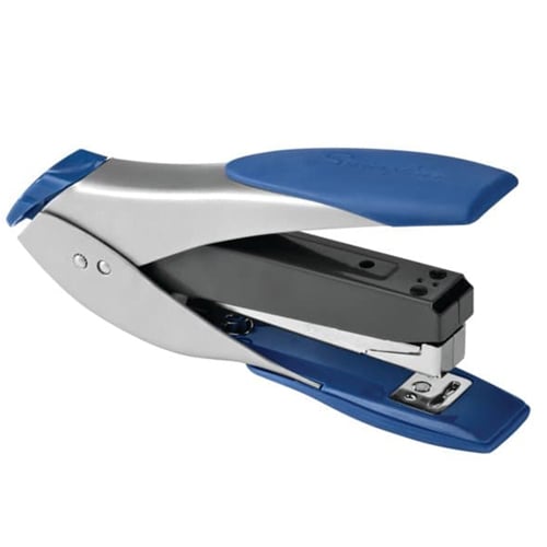 Swingline Smarttouch Silver and Blue Compact Stapler - S7066532