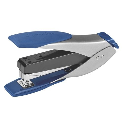 Swingline Smarttouch Silver and Blue Compact Stapler - S7066532