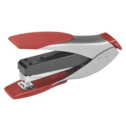 Swingline SmartTouch Silver and Red Compact Stapler - S7066533