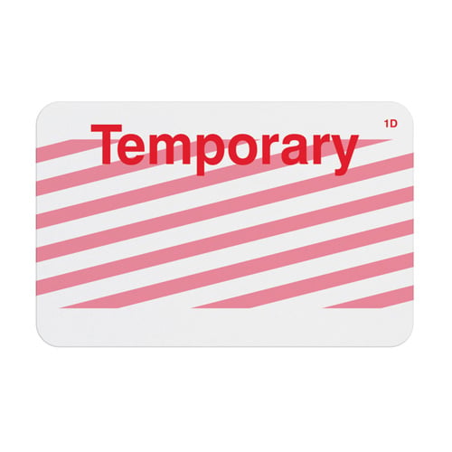 Manual ONEstep TIMEbadge Expiring Badge - Temporary - 500pk