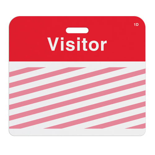 Manual ONEstep TIMEbadge Expiring Badge Clip-on - Visitor - 500pk