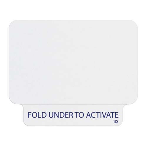 Thermal Printable ONEstep Quick-Tab Time Badge