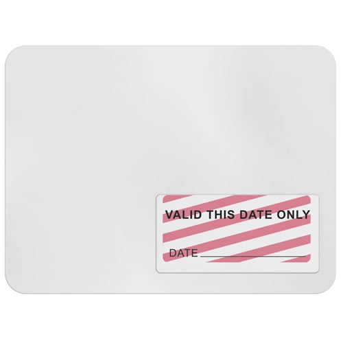 Expiring One Day TIMEtoken FRONTpart - Date - 1000pk