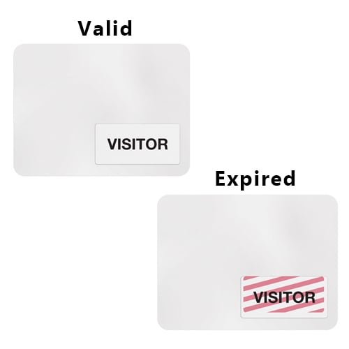 Thermal-Printable Adhesive Expiring TIMEtoken Badge - Blank - 1000pk