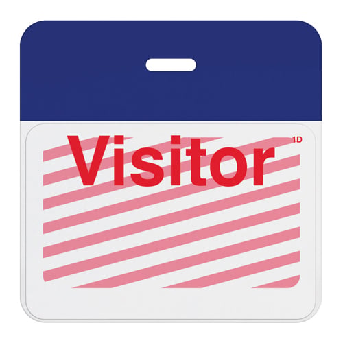 TIMEbadge ClipOn  HalfDay / One Day BACKpart - Dark Blue Header-1000pk