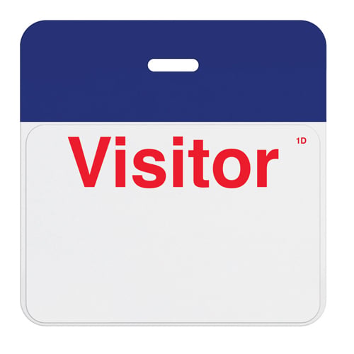 TIMEbadge ClipOn  HalfDay / One Day BACKpart - Dark Blue Header-1000pk