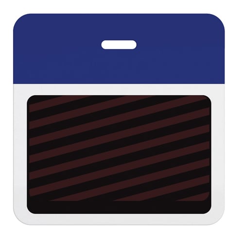 TIMEbadge ClipOn  HalfDay / One Day BACKpart - Dark Blue Header-1000pk