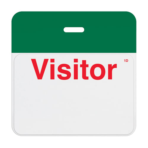 TIMEbadge Clip-On Half Day / One Day BACKpart - Green Header - 1000pk
