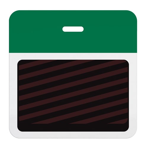 TIMEbadge ClipOn  HalfDay / One Day BACKpart - Colored Header - 1000pk