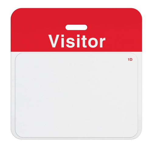 Thermal-Printable TIMEBadge Expiring One Day Badge FRONTpart - Blank