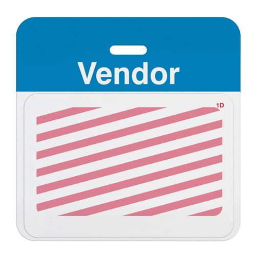 TIMEbadge Clip-On Half Day / One Day BACKpart - Temporary - 1000pk