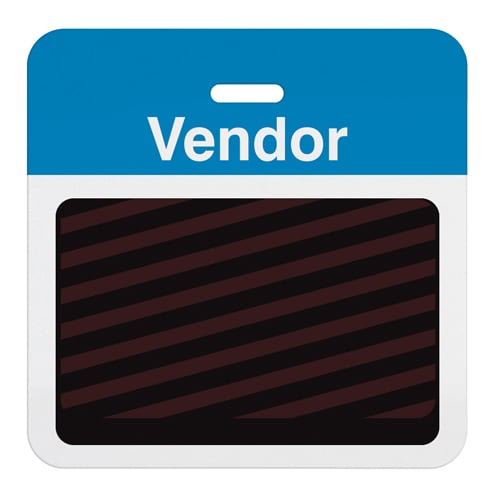 TIMEbadge Clip-On Half Day / One Day BACKpart - Temporary - 1000pk
