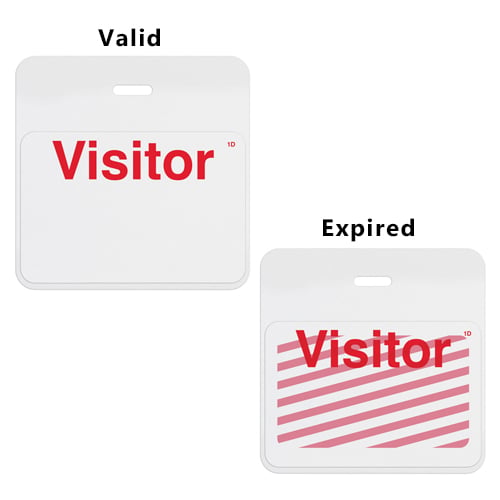 TIMEbadge Clip-On One Week / One Month BACKpart - White Header