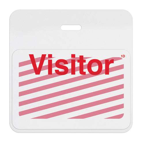 TIMEbadge Clip-On Half Day / One Day BACKpart - White Header - 1000pk